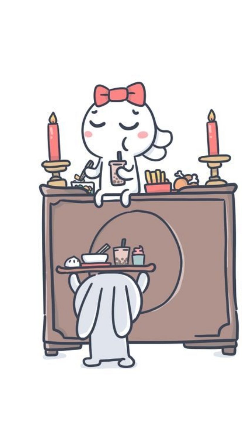 Meme thỏ 7 màu siêu lố siêu đáng yêu