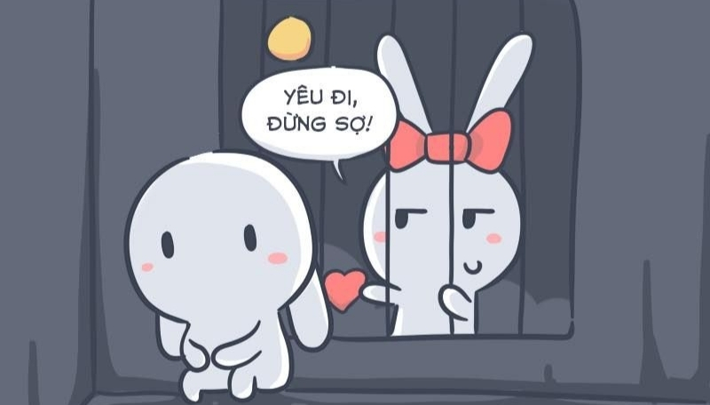 Thỏ 7 màu meme kiểu mới hài hước