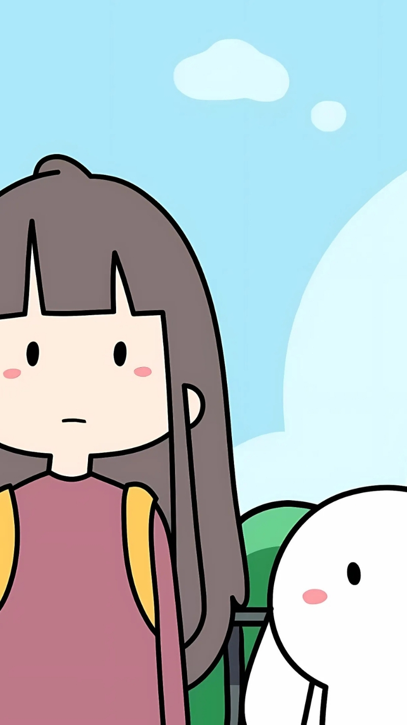 Hình nền thỏ 7 màu và chị Xô đẹp chuẩn 4K