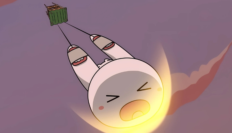 Hình nền thỏ 7 màu cute cho máy tính