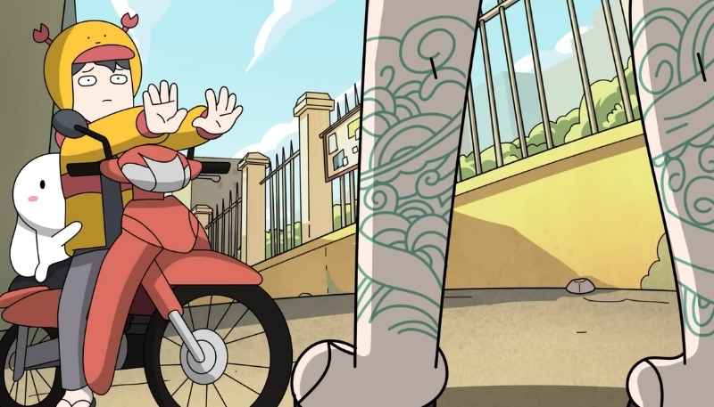 Hình nền thỏ 7 màu phong cách giang hồ