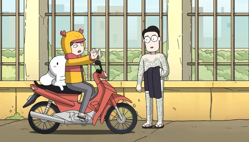 Ảnh thỏ 7 màu làm giang hồ cool ngầu