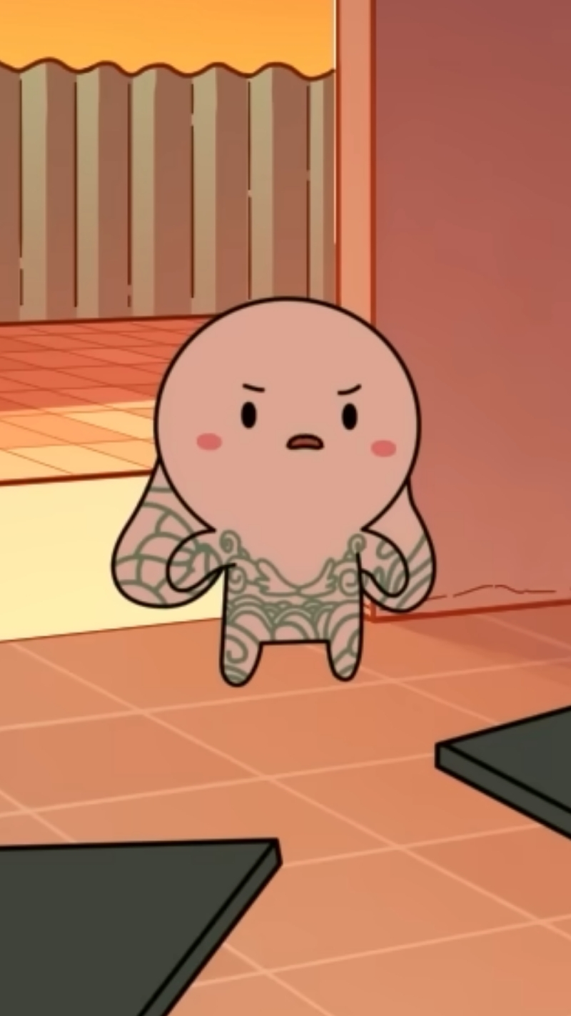 Hình nền thỏ 7 màu xăm mình dễ thương