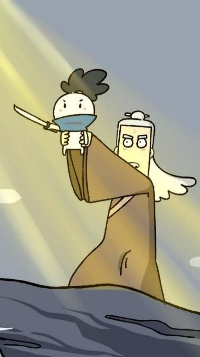 Hình nền thỏ 7 màu và ông Năm dễ thương, sắc nét