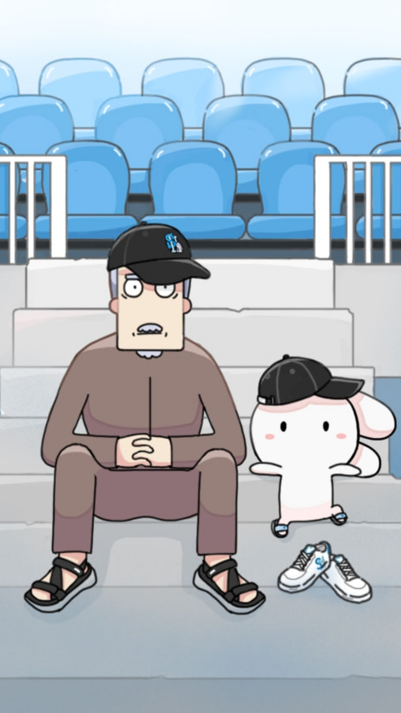 Ảnh thỏ 7 màu và ông Năm hoạt hình đáng yêu