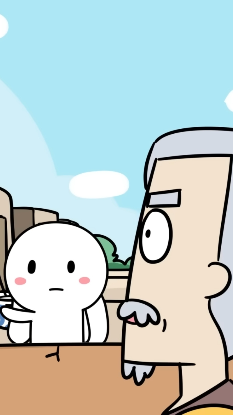 Ảnh hoạt hình vui nhộn ông Năm và thỏ 7 màu