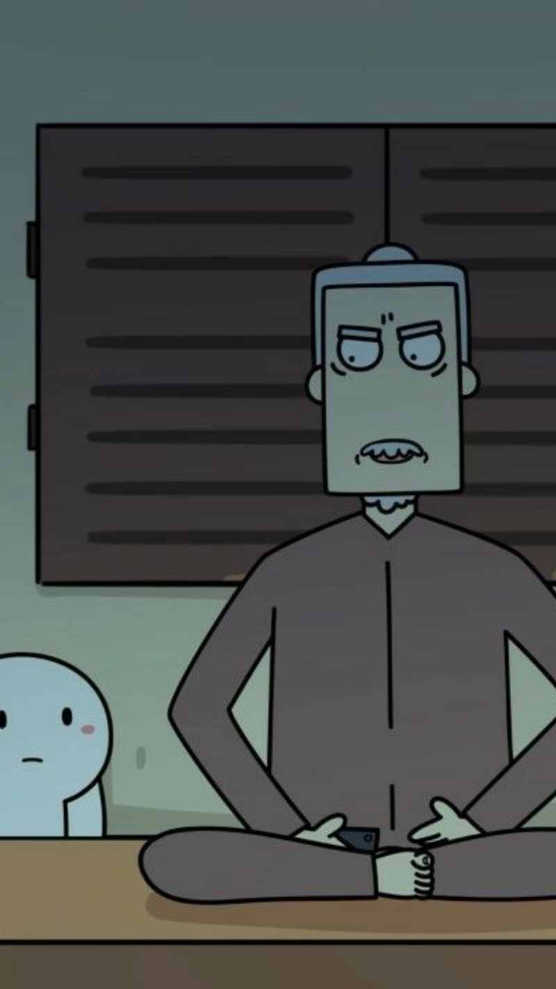 Hình nền vui vẻ ông Năm và thỏ 7 màu