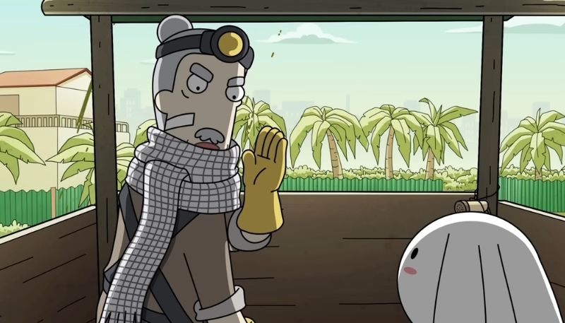 Hình nền thỏ 7 màu và ông Năm hài hước