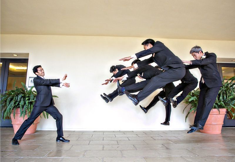 chụp hình tập thể ấn tượng