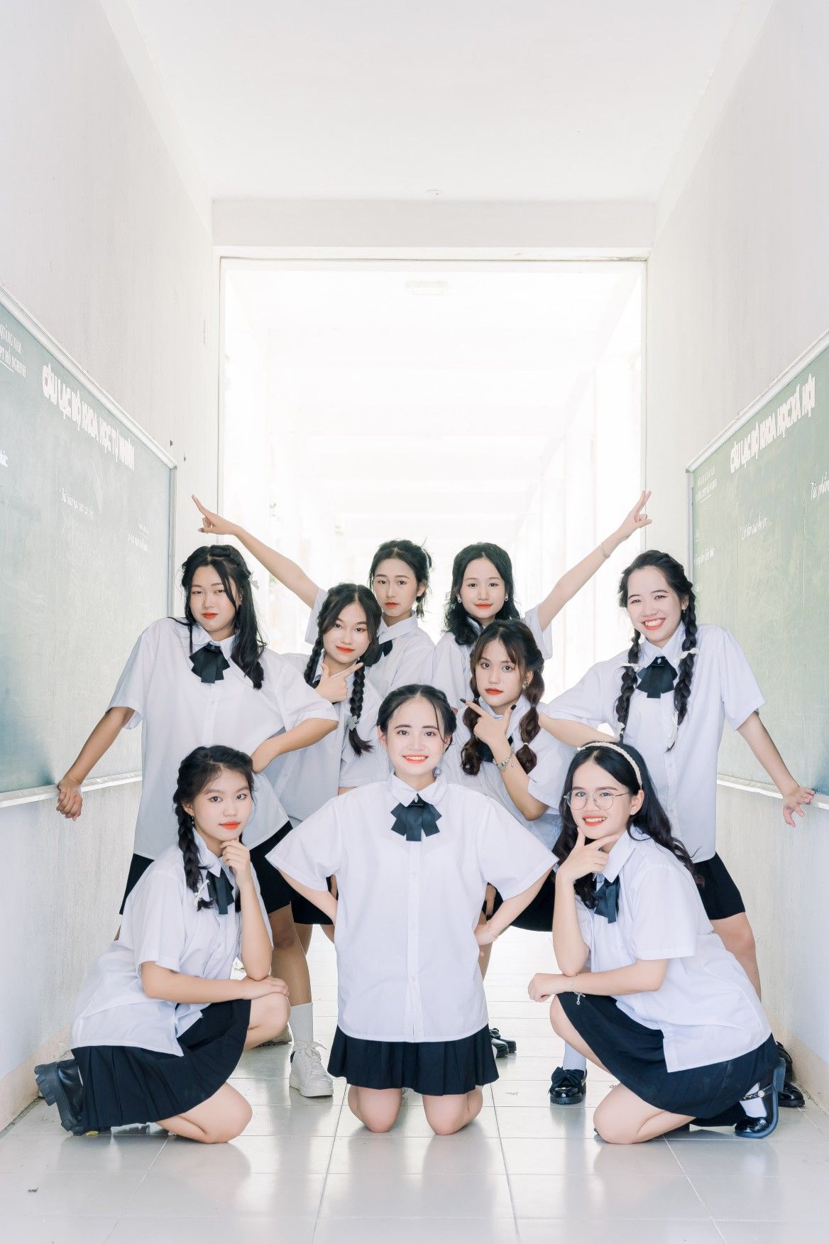 Nét trẻ trung trong bức hình tập thể lớp