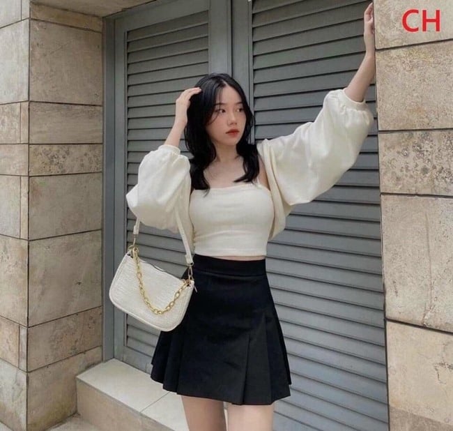 15 Cách phối đồ với chân váy xếp ly ngắn cho Nàng cực xinh