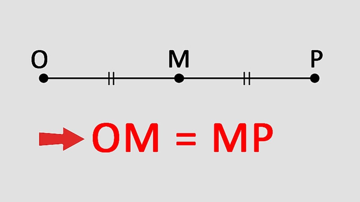 Trung điểm của đoạn thẳng là gì? Công thức, cách vẽ và ví dụ