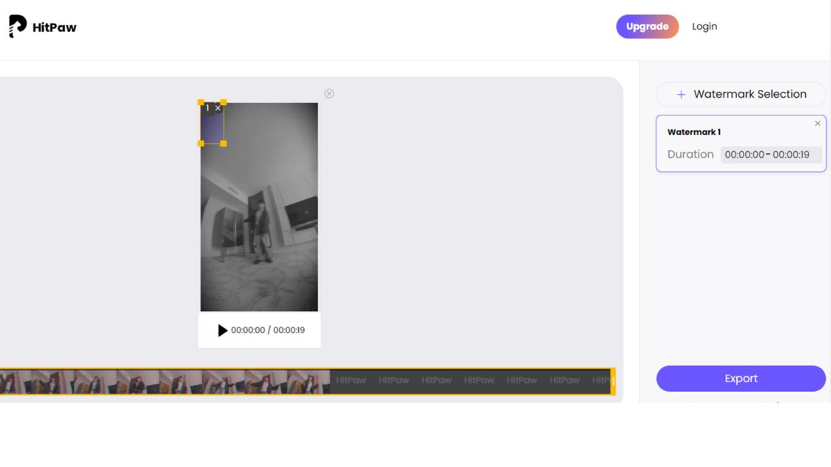 Cách xóa logo trên video online với HitPaw, bước 3
