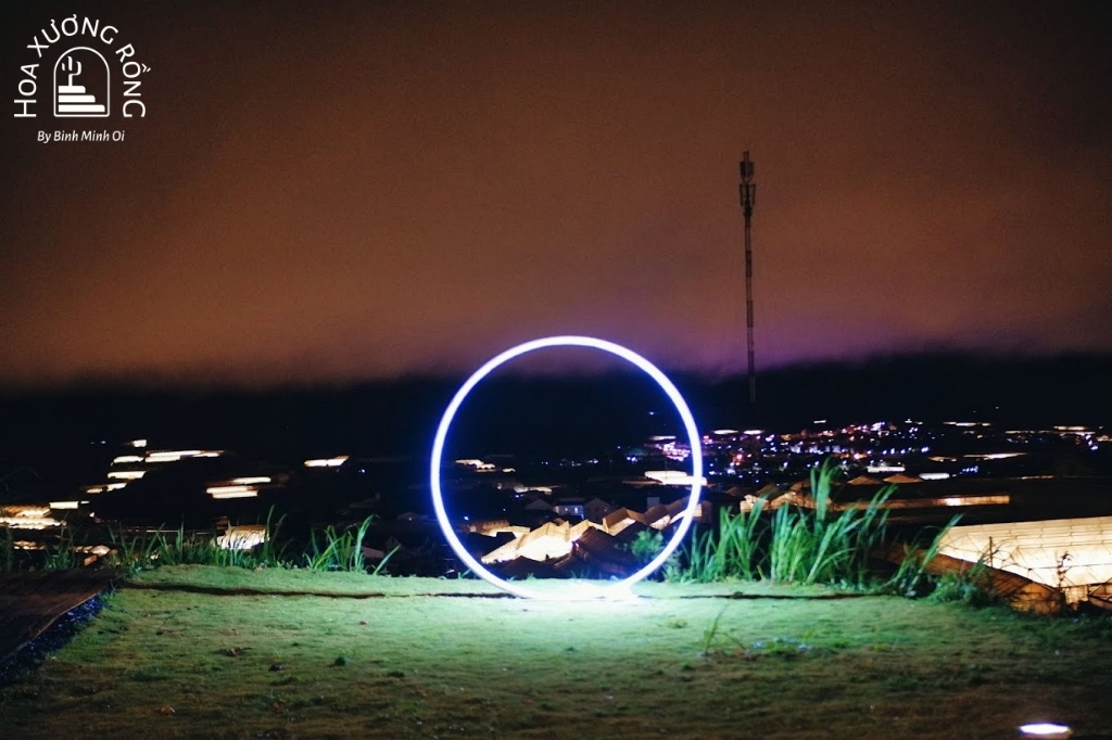 Tavi với góc sống ảo lung linh về ban đêm