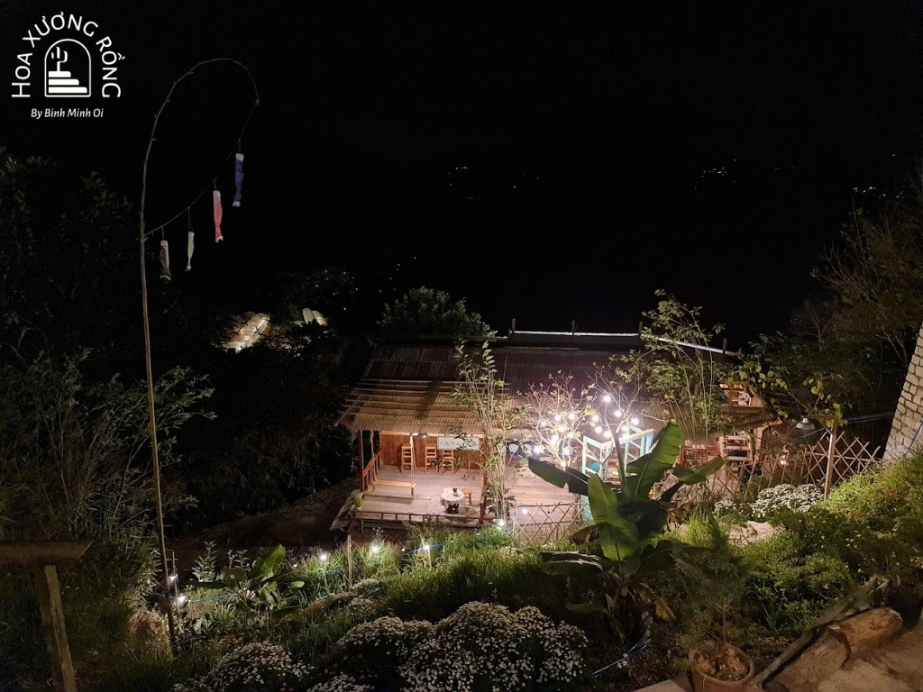 Rừng Na Uy Cafe có thiết kế đậm chất Bắc Âu, lung linh vào ban đêm