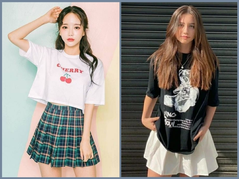 15 cách phối đồ với chân váy xếp ly ngắn xinh, trẻ trung