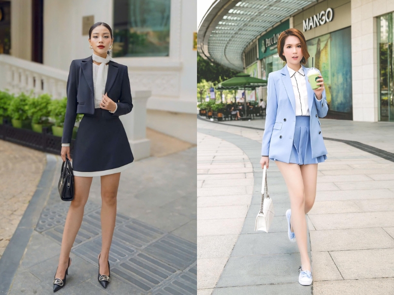 phối cùng áo vest