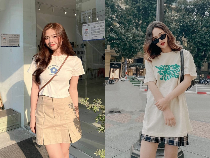 15 cách phối đồ với chân váy xòe ngắn cực xinh và trendy