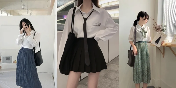 Sang chảnh như tiểu thư với cách mặc chân váy xếp ly đẹp