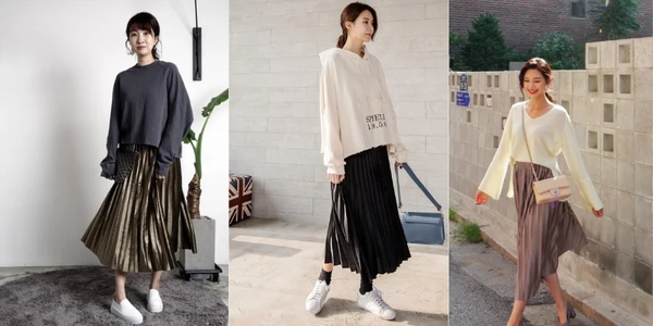 Sang chảnh như tiểu thư với cách mặc chân váy xếp ly đẹp