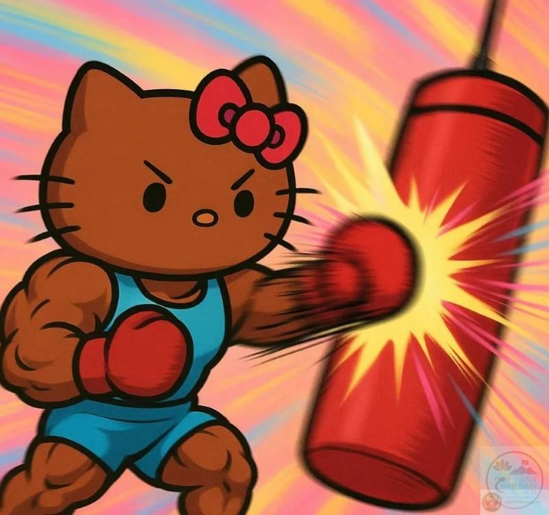 Bộ sưu tập 87+ Hello Kitty cơ bắp meme chất như nước cất