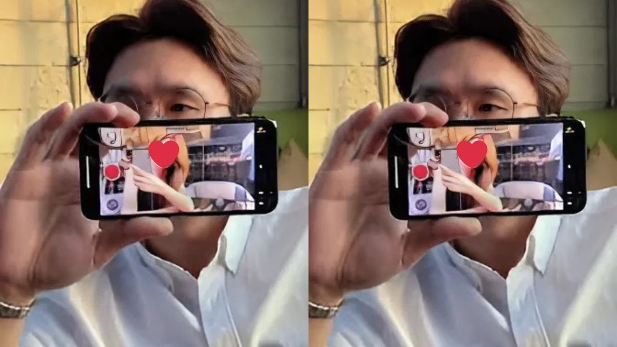 Chụp ảnh với người yêu giấu mặt sáng tạo nhất