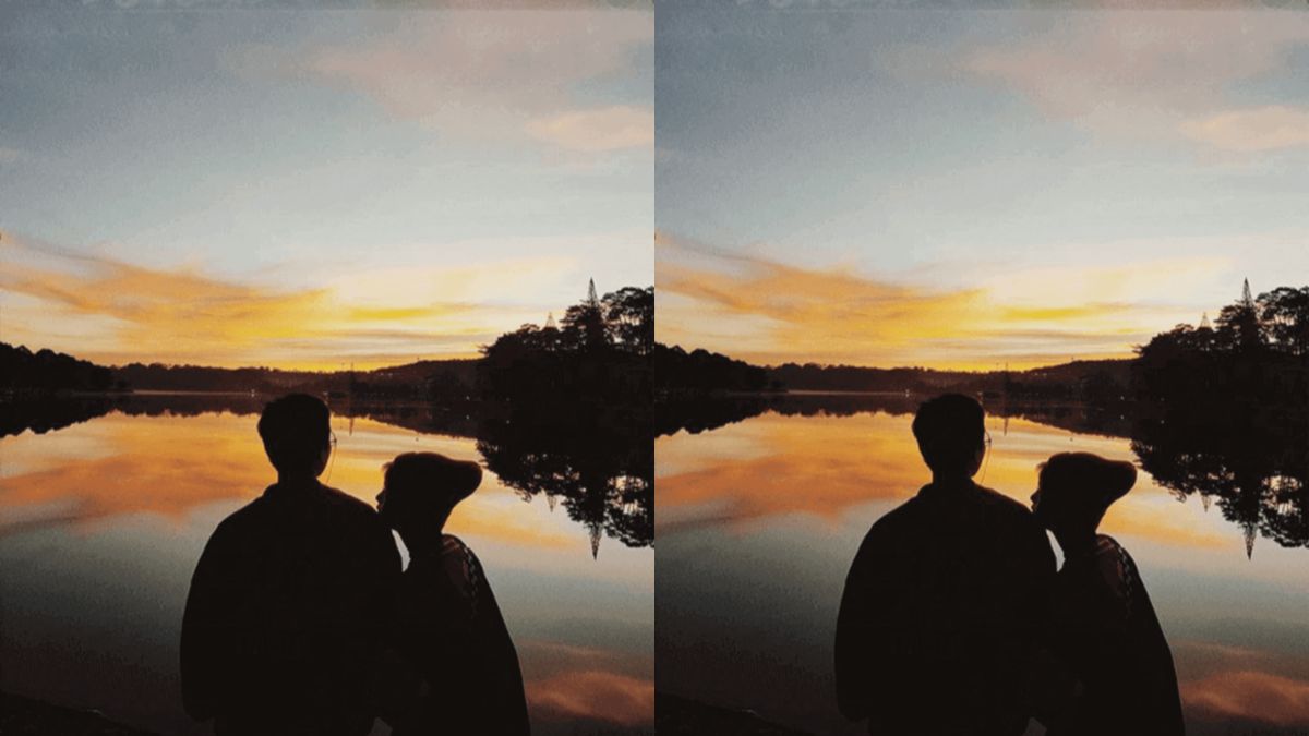 Chụp ảnh với người yêu giấu mặt cực đẹp