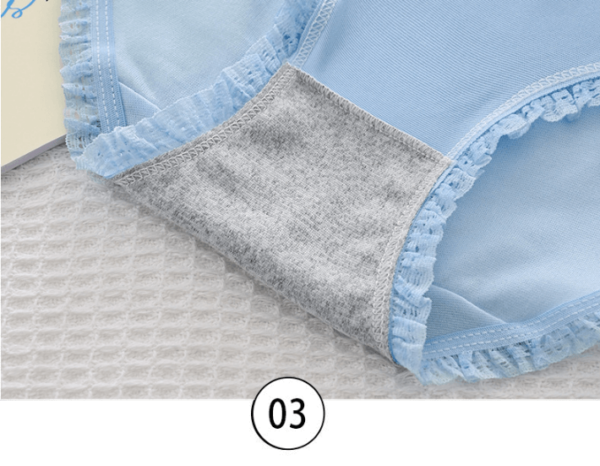 Quần lót nữ Cotton thoáng mát L108 tông xanh hình con thỏ cute đáng yêu