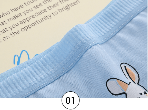 Quần lót nữ Cotton thoáng mát L108 tông xanh hình con thỏ cute đáng yêu