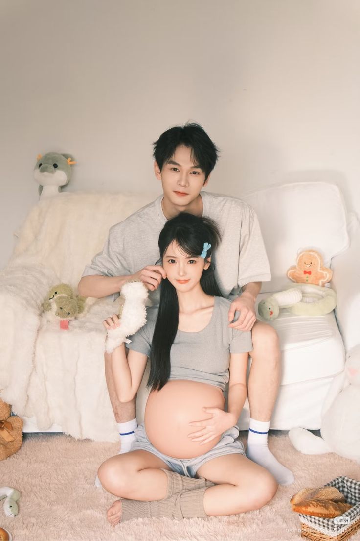 Chụp ảnh bầu cute