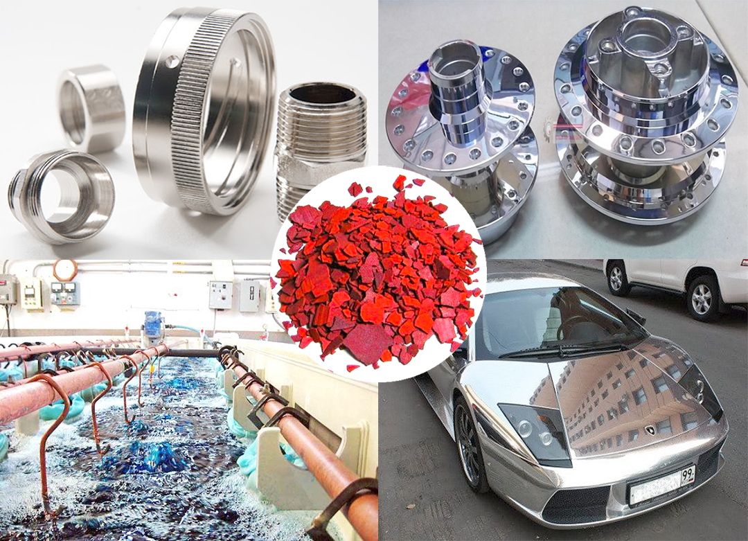 Crom(VI) oxit được sử dụng phổ biến trong xi mạ