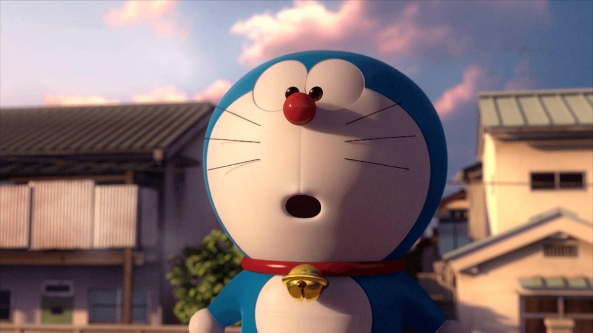 Hình nền Doraemon cute 4K cho máy tính phong cách chibi
