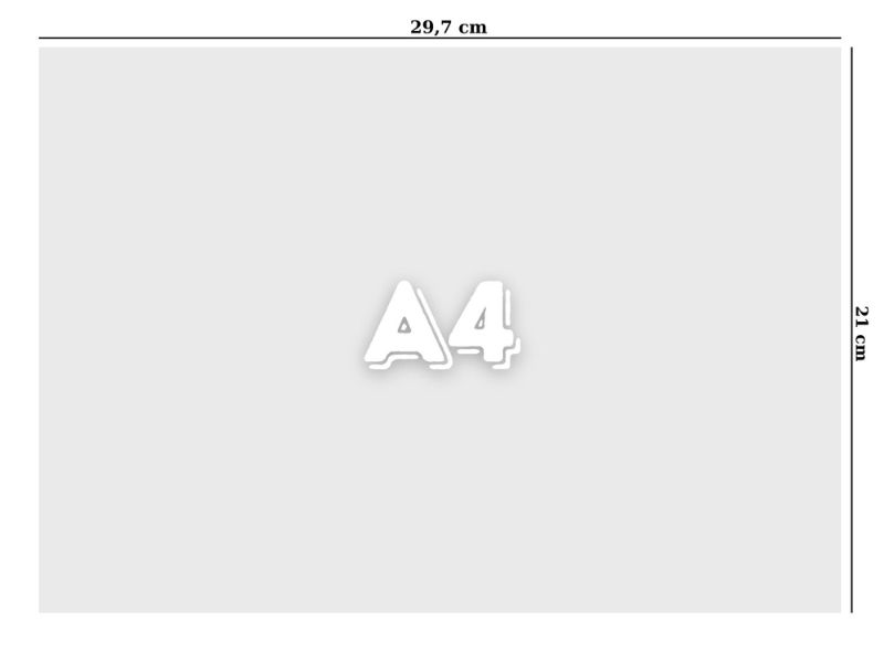 Kích thước A4 hiện nay