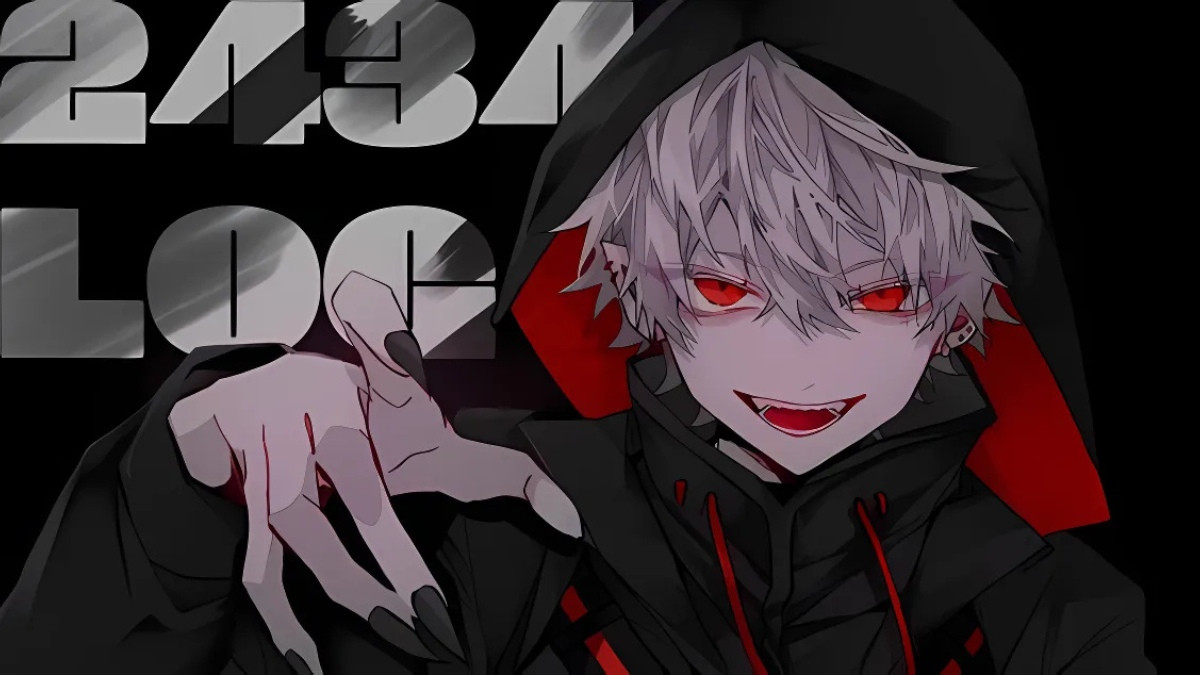 Ác quỷ anime nam với trang phục tối màu lịch lãm