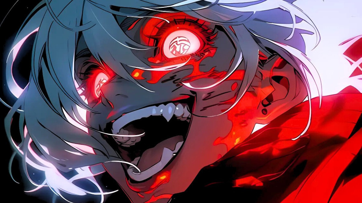 Ác quỷ anime nam tóc trắng đầy ma mị