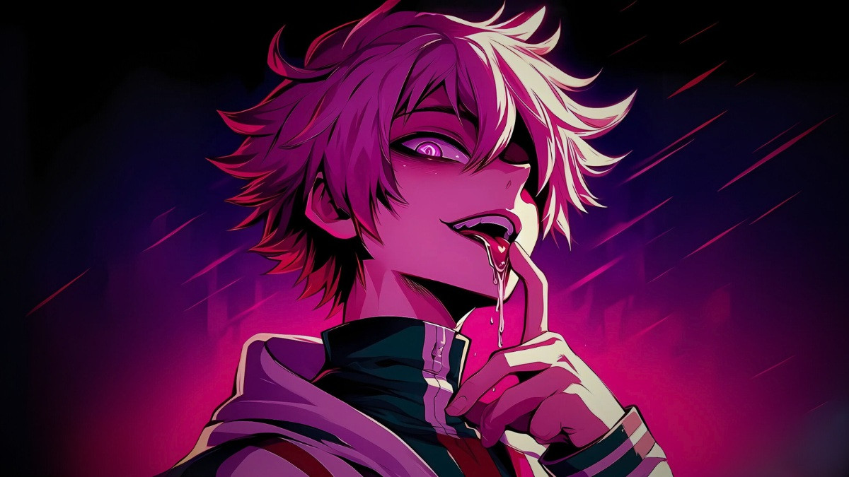 Ác quỷ anime ngầu tạo dáng trong bộ trang phục hầm hố