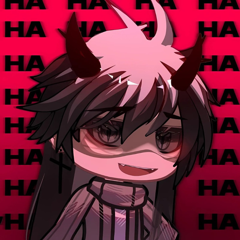 Ác quỷ anime chibi cute đang ngủ gật