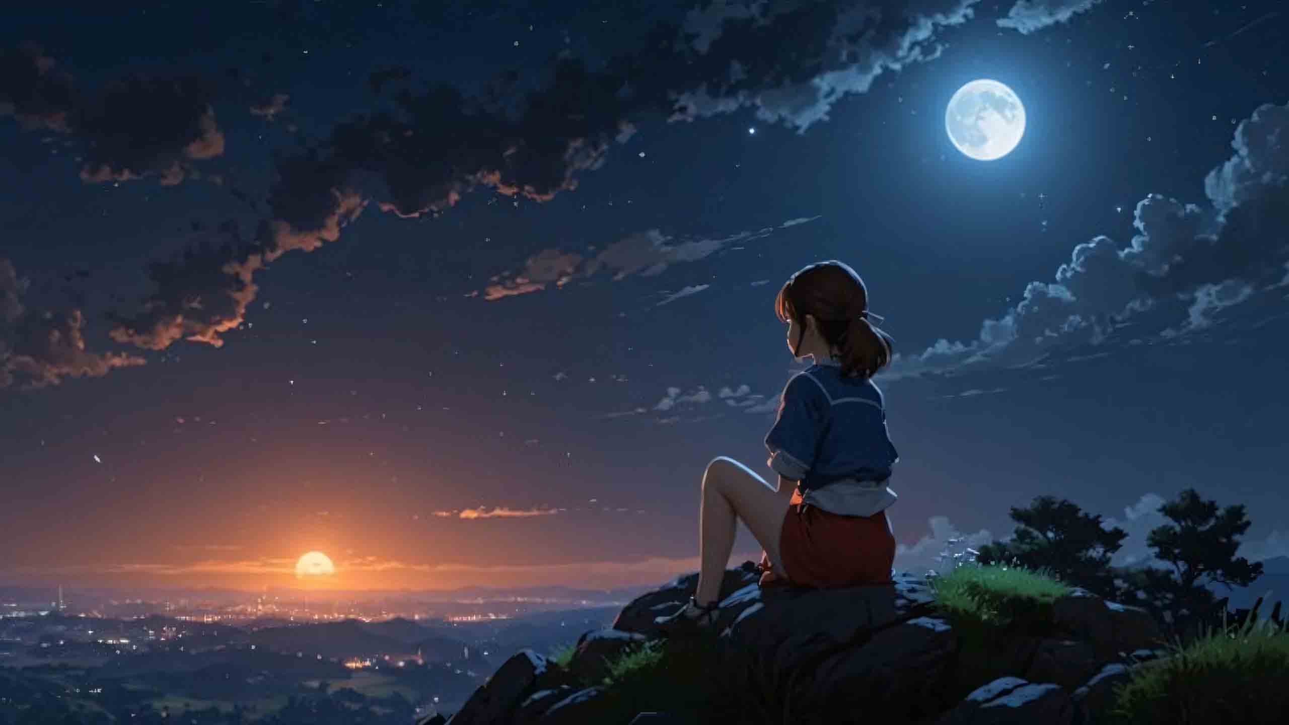 hinh anh co don mot minh trong dem 2560px 1440px 2k 7