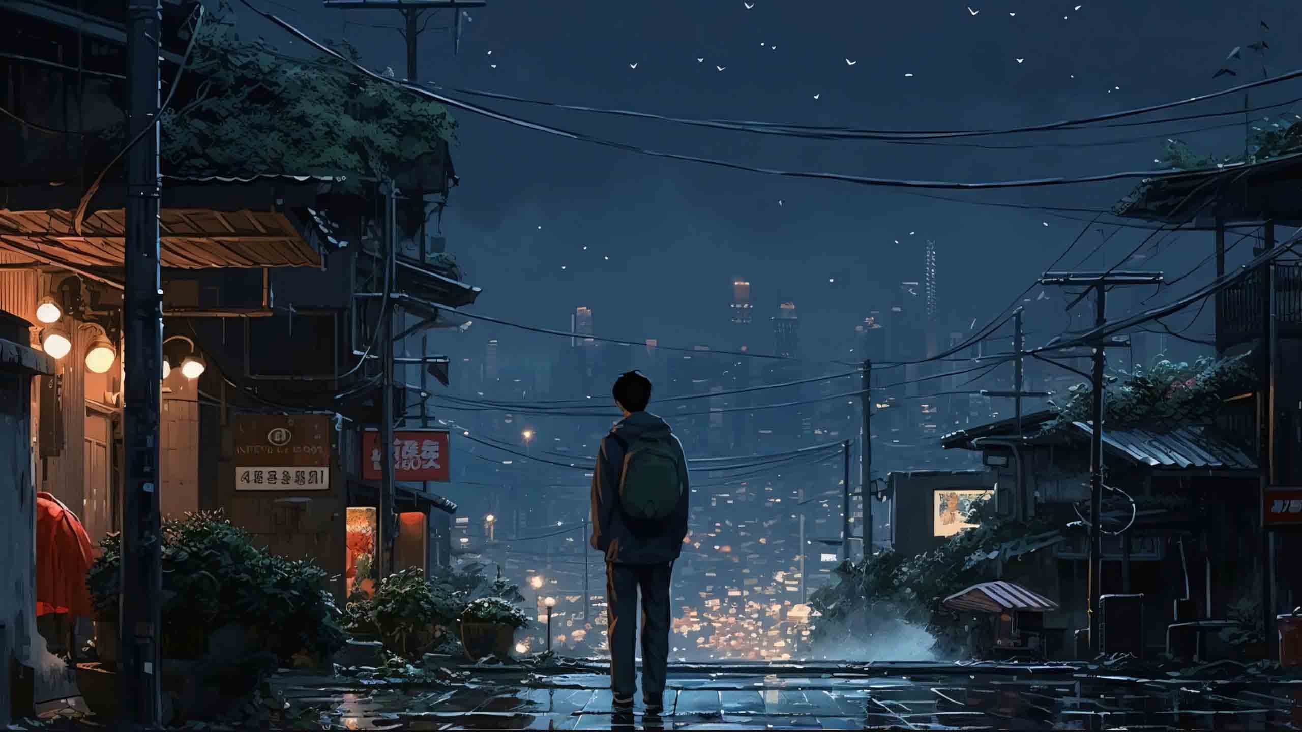 hinh anh co don mot minh trong dem 2560px 1440px 2k 6