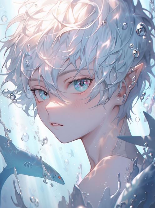 hình cá mập anime