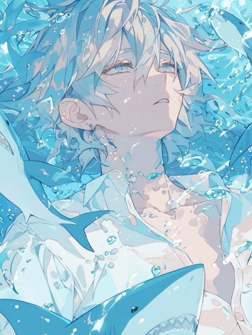 Tổng hợp ảnh cá mập anime cute, chibi nam nữ siêu xịn