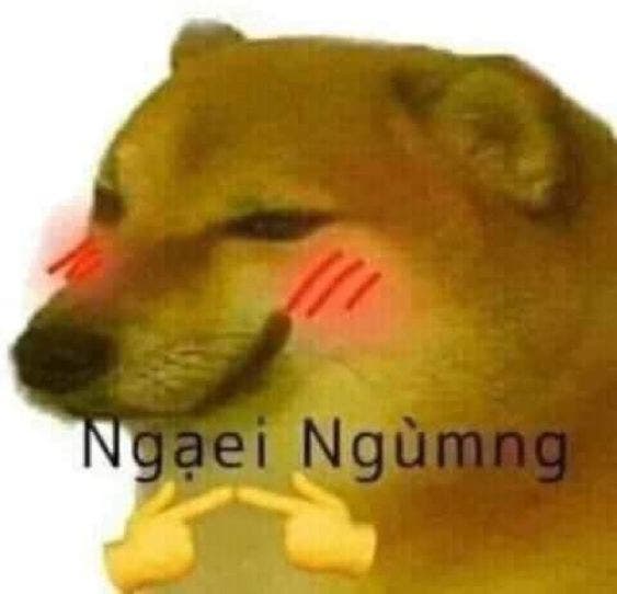 Meme chú chó cheems chơi chữ