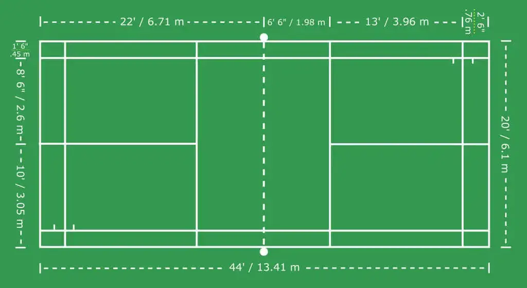 Thước dây để vẽ sân cầu lông