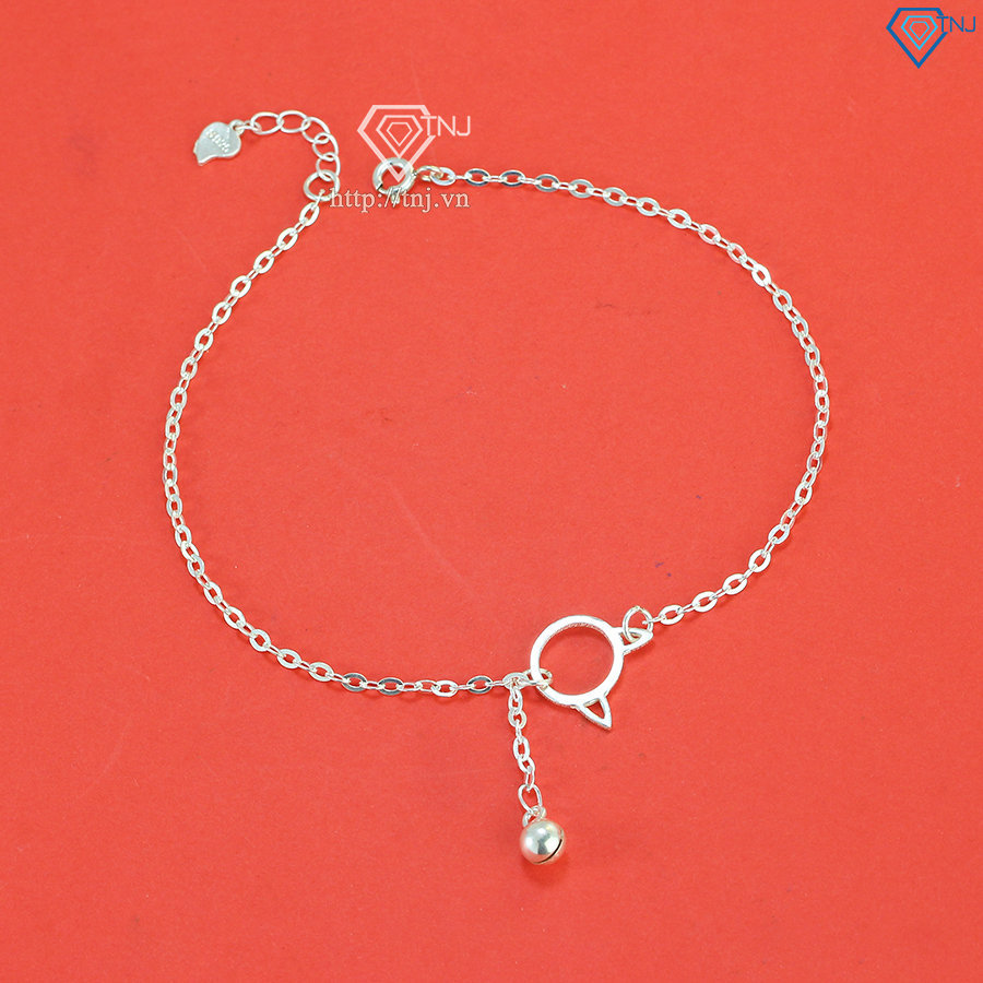 Lắc chân nữ mặt con mèo dễ thương LCN0101