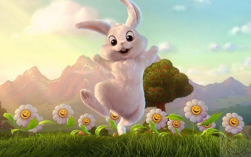 Thỏ anime hồn nhiên