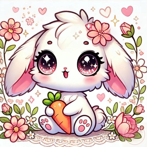 Thỏ chibi dễ thương