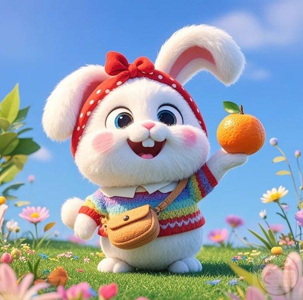 Thỏ chibi dễ thương