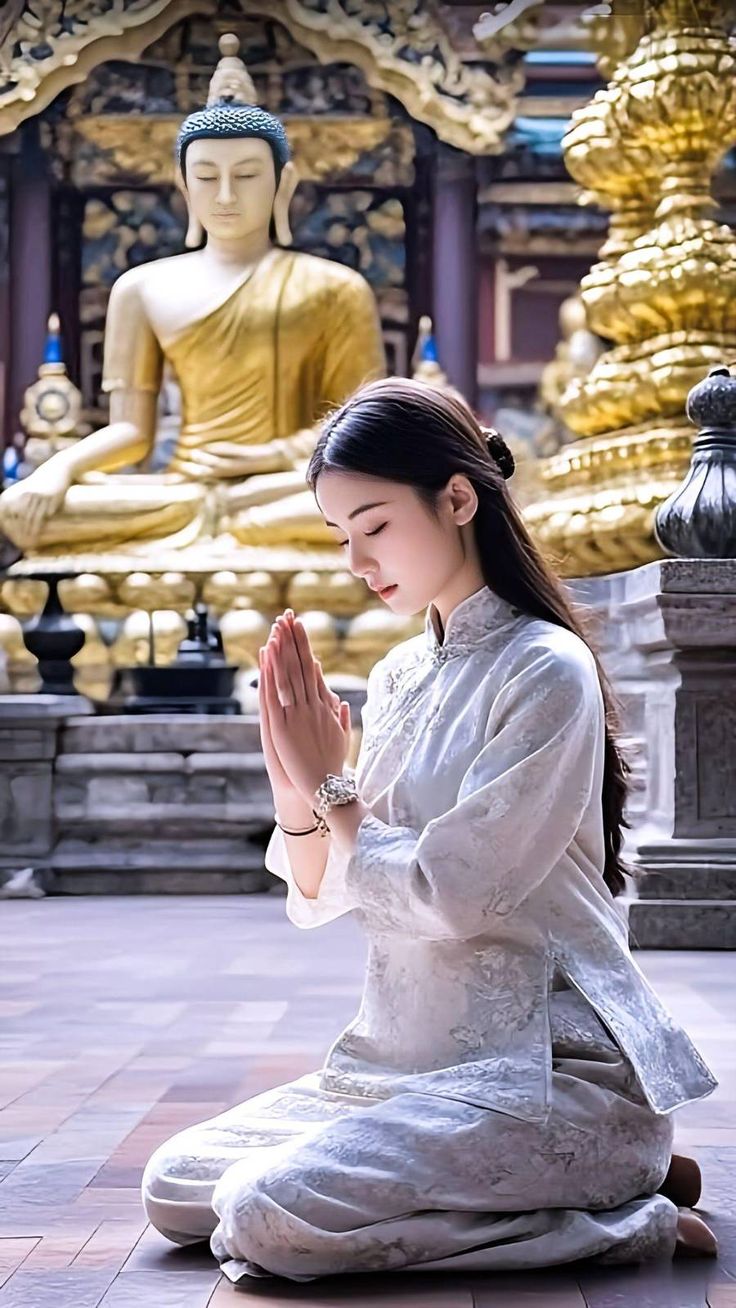 Chụp ảnh ở chùa với khung cảnh tĩnh lặng