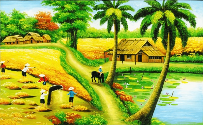 Mẫu tranh in về phong cảnh đẹp 1