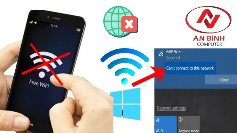 Hình ảnh cách sửa mạng wifi lỗi - Máy tính An Bình
